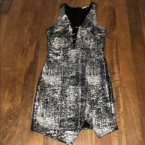 Silver party dress